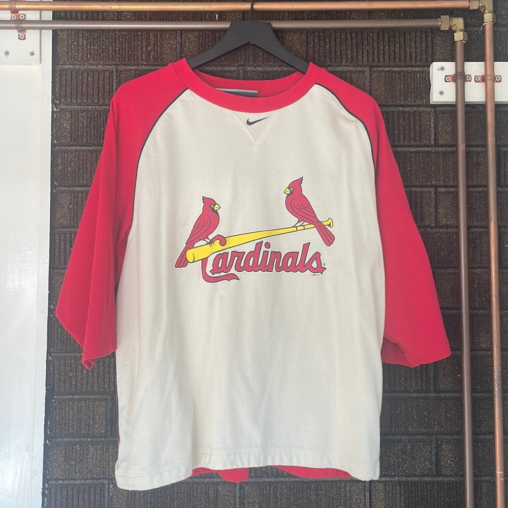 Vintage Cardinals Nike center swoosh baseball tee